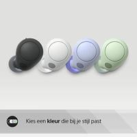 Sony WFC700NG.CE7 In Ear oordopjes Bluetooth Stereo Saliegroen Noise Cancelling Oplaadbox, Bestand tegen zweet, Volumeregeling HiFi - thumbnail