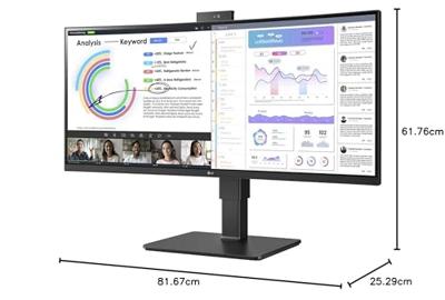 LG 34BQ77QC-B computer monitor 86,4 cm (34") 3440 x 1440 Pixels UltraWide Dual Quad HD LCD Zwart