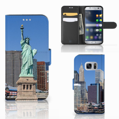 Samsung Galaxy S7 Flip Cover Vrijheidsbeeld Samsung Galaxy S7 Flip Cover Vrijheidsbeeld