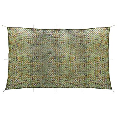 VidaXL Camouflagenet met opbergtas 3x7 m groen