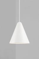 Hanglamp wit design &apos;Nono&apos; metaal driehoek 235mm DFTP - thumbnail