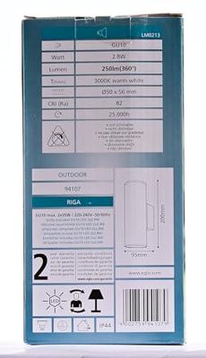 Eglo Led buitenlampRiga led Up - Down RVS - 94107