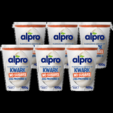 Alpro Plantaardige Variatie Op Kwark Zonder Suikers 6 x 400g bij Jumbo