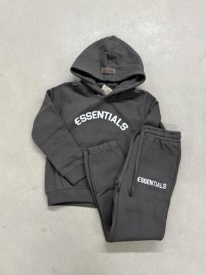 Cou7ure Essentials Basic Curve Trainingspak Kids Donkergroen - Maat 140 - Kleur: Donkergroen | Soccerfanshop