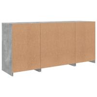 Dressoir met LED-verlichting 142,5x37x67 cm betongrijs - thumbnail
