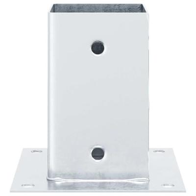 Spokkels vierkant 4 st gegalvaniseerd staal zilverkleurig Spokkels vierkant 4 st gegalvaniseerd staal zilverkleurig