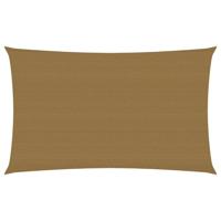 VidaXL Zonnezeil 160 g/m² 2x5 m hdpe taupe - thumbnail