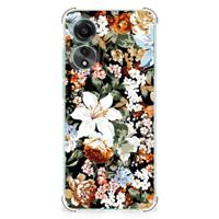 Case voor OPPO A78 4G Dark Flowers - thumbnail