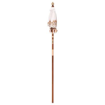 Balinese Parasol Crème (90-100) x 260 cm Katoen en massief hout