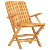 Tuinstoelen inklapbaar 2 st 61x67x90 cm massief teakhout - thumbnail