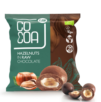 Cocoa Hazelnoten met Pure Chocolade RAW