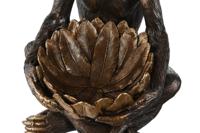 Decoratieve figuren Home ESPRIT Gouden Donkerbruin Aap 40 x 37 x 50 cm - thumbnail