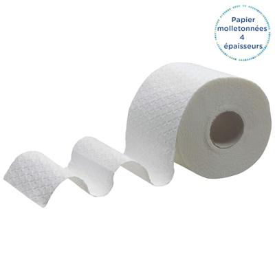 Kleenex toiletpapier Extra Comfort, 4-laags, 160 vel per rol, pak van 4 rollen