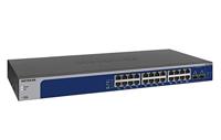NETGEAR XS724EM Managed L2 10G Ethernet (100/1000/10000) 1U Blauw, Grijs - thumbnail