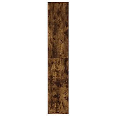 Schoenenkast 54x34x183 cm bewerkt hout gerookt eikenkleurig