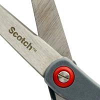 Scotch schaar Precision, ft 20 cm, rechts en links, scherpe punt, RVS, grijs/rood, blister van 1stuk - thumbnail