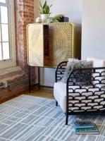 Florence Broadhurst - Tortoiseshell Stripe 39808 - 120x180 cm Vloerkleed - thumbnail