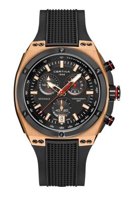 Horlogeband Certina C603017964 / C0237393705100A Rubber Zwart