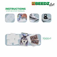 SES Creative Beedz Art Strijkkralen Wolf 45.5x30 cm 7000 Stuks - thumbnail