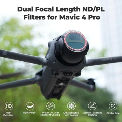 Freewell DJI Mavic 4 Pro Split ND/PL Filters Bright Day - 4 Pack Freewell DJI Mavic 4 Pro Split ND/PL Filters Bright Day - 4 Pack