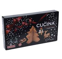 La Cucina Uitsteekvormenset 3d kerstkoekjes, 8dlg. - thumbnail
