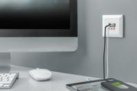 Digitus DA-70618 USB-laadbus Met USB Wit - thumbnail