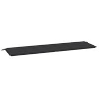 VidaXL Tuinbankkussen 180x50x3 cm oxford stof zwart - thumbnail
