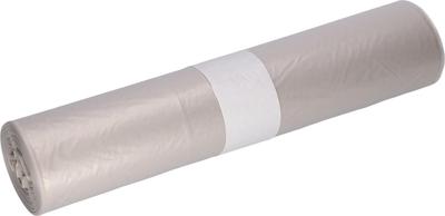 Deiss vuilniszak, ft 57,5 x 100 cm, transparant, LDPE, rol van 25 stuks