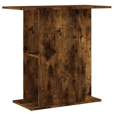 Aquariumstandaard 75x36x72,5 cm bewerkt hout gerookt eiken - thumbnail
