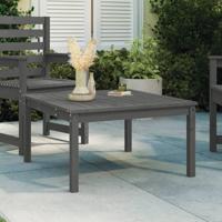 Tuintafel 82,5x82,5x45 cm massief grenenhout grijs - thumbnail