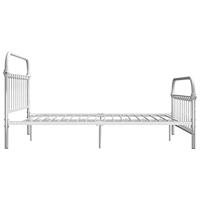 Bedframe metaal wit 160x200 cm - thumbnail