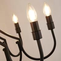 Searchlight Klassieke hanglampLodge 8-lichts zwart - 82918-8BK - thumbnail