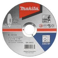 Makita Accessoires Doorslijpschijf 125x1,6mm metaal - B-35134 - 10 stuks - B-35134 - thumbnail