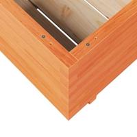 Plantenbak 80x80x49,5 cm massief grenenhout wasbruin - thumbnail