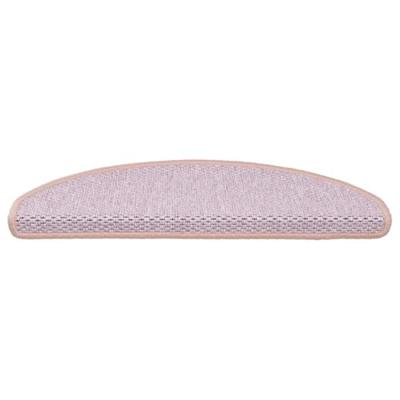 VidaXL Trapmatten zelfklevend 15 st sisal-look 65x21x4 cm roze