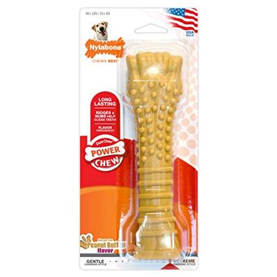 Nylabone dura chew pindakaas voor harde bijters hypoallergeen
