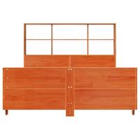 Bedframe zonder matras massief grenenhout wasbruin 120x200 cm - thumbnail