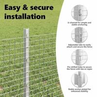 VidaXL Hek met paal zilver 0,4 x 50 m staal - thumbnail