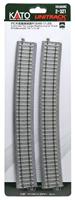 H0 Kato Unitrack 2-321 Gebogen rails 4 stuk(s) - thumbnail