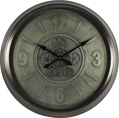 Klok ro Lotte silver D63 cm Decostar - Decostar