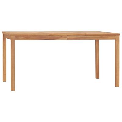 5-delige tuinset 160x80 cm massief teakhout