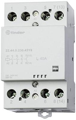 Finder 22.44.0.230.4710 Contactor 3x NO, 1x NC 230 V/DC, 230 V/AC 40 A 1 stuk(s)