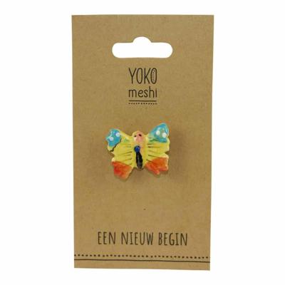 Vlinder Keramiek Multicolor (3 cm)