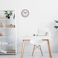 NeXtime NX-7360ST Stationsklok - 25.5cm - Stille Wandklok - Wit - NXt By - "Newcastle" - thumbnail