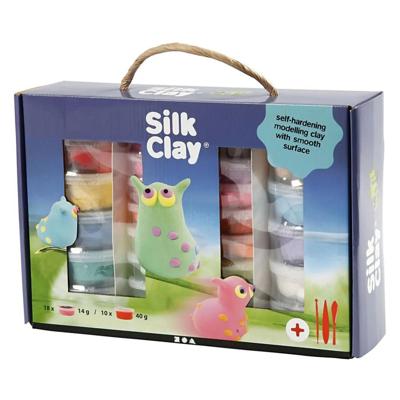 Silk Clay - - kleiset 18 x 14 gram 10 x 40 gram 31-delig