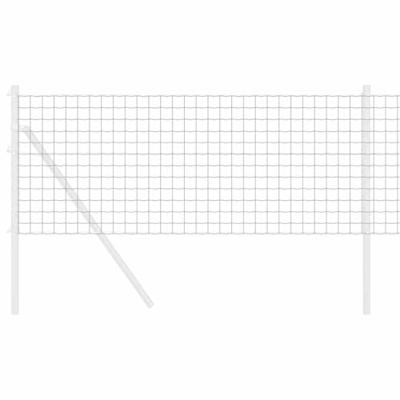 VidaXL Euro hek grijs 0,8 x 10 m pvc-gecoat ijzer