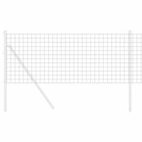 VidaXL Euro hek grijs 0,8 x 10 m pvc-gecoat ijzer - thumbnail