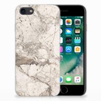iPhone SE 2022 | SE 2020 | 8 | 7 | TPU | Siliconen hoesje | Marmer Beige - thumbnail