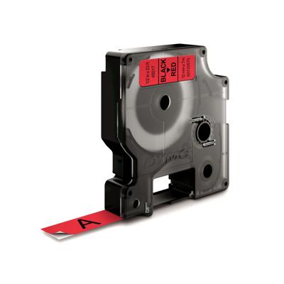 Labeltape dymo labelmanager d1 polyester 12mm rood