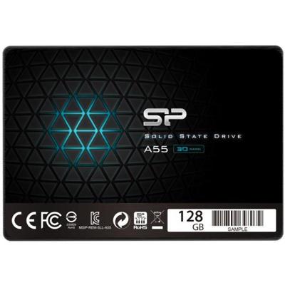 Silicon Power sp128gbss3a55s25 ace a55 ssd, 128gb, 7mm 2.5inch, sata3, 3d nand, slc cache